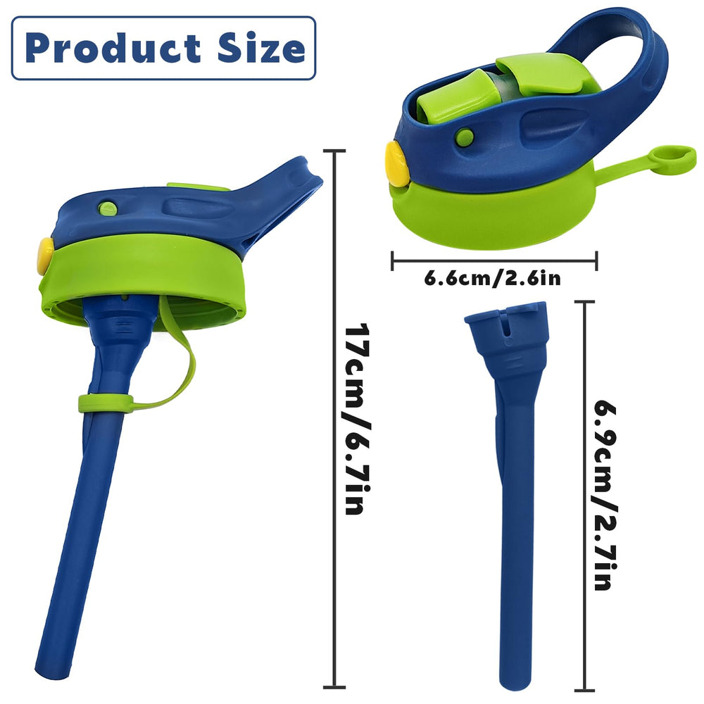 Amgkonp BPA-free silicone nozzle detail highlights gentle contact with kids' teeth