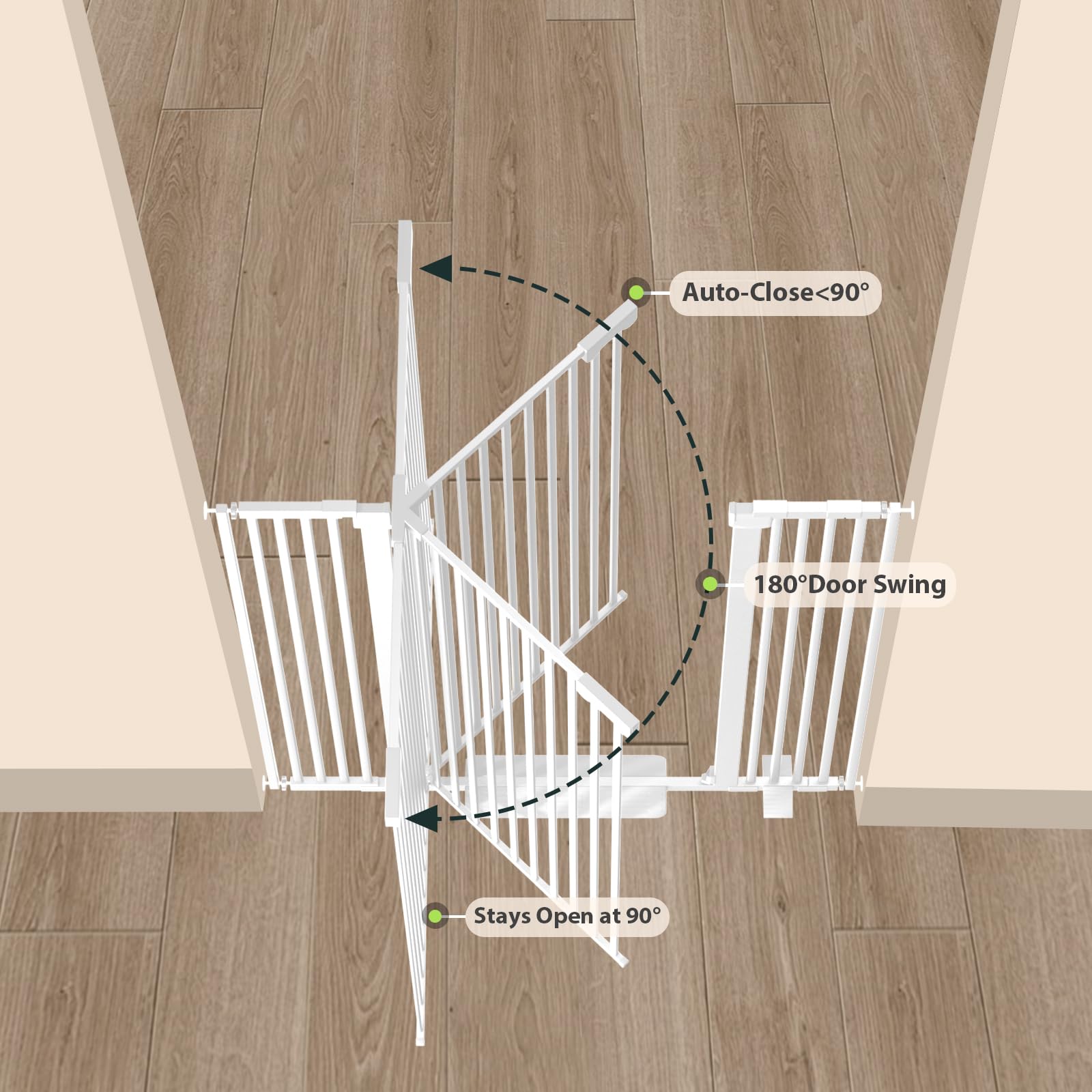 Amibud cat and dog gate placed in a room for pet control