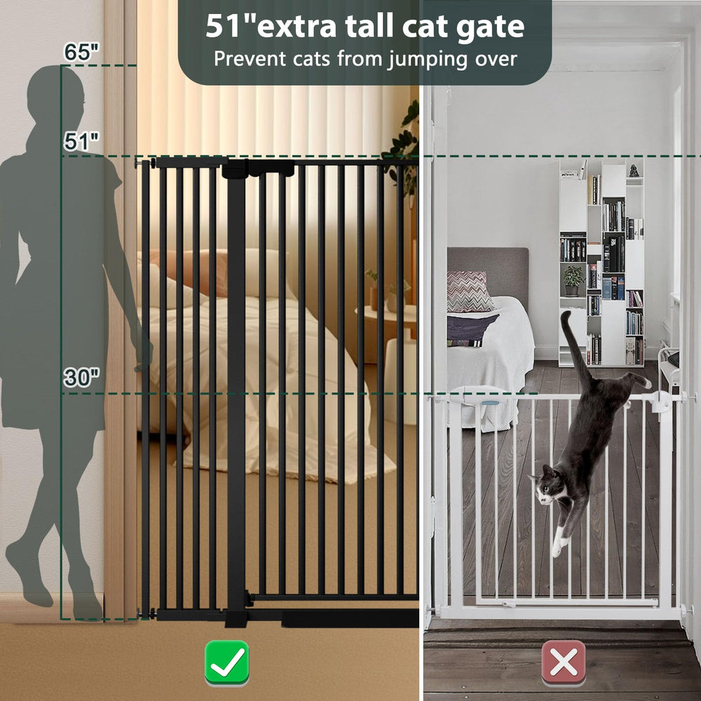 Amibud cat gate installation demonstrates no-drill pressure mounting
