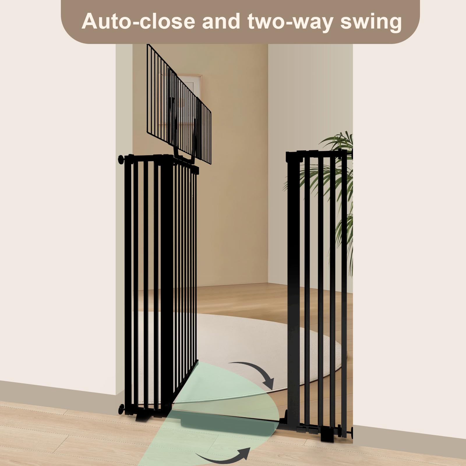Amibud 2point17inch spacing prevents small pets from slipping through.