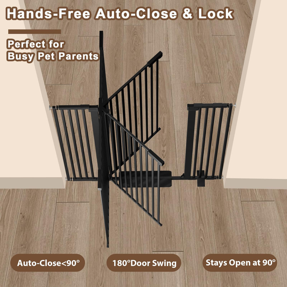 Amibud black finish blends with home decor while keeping pets contained.