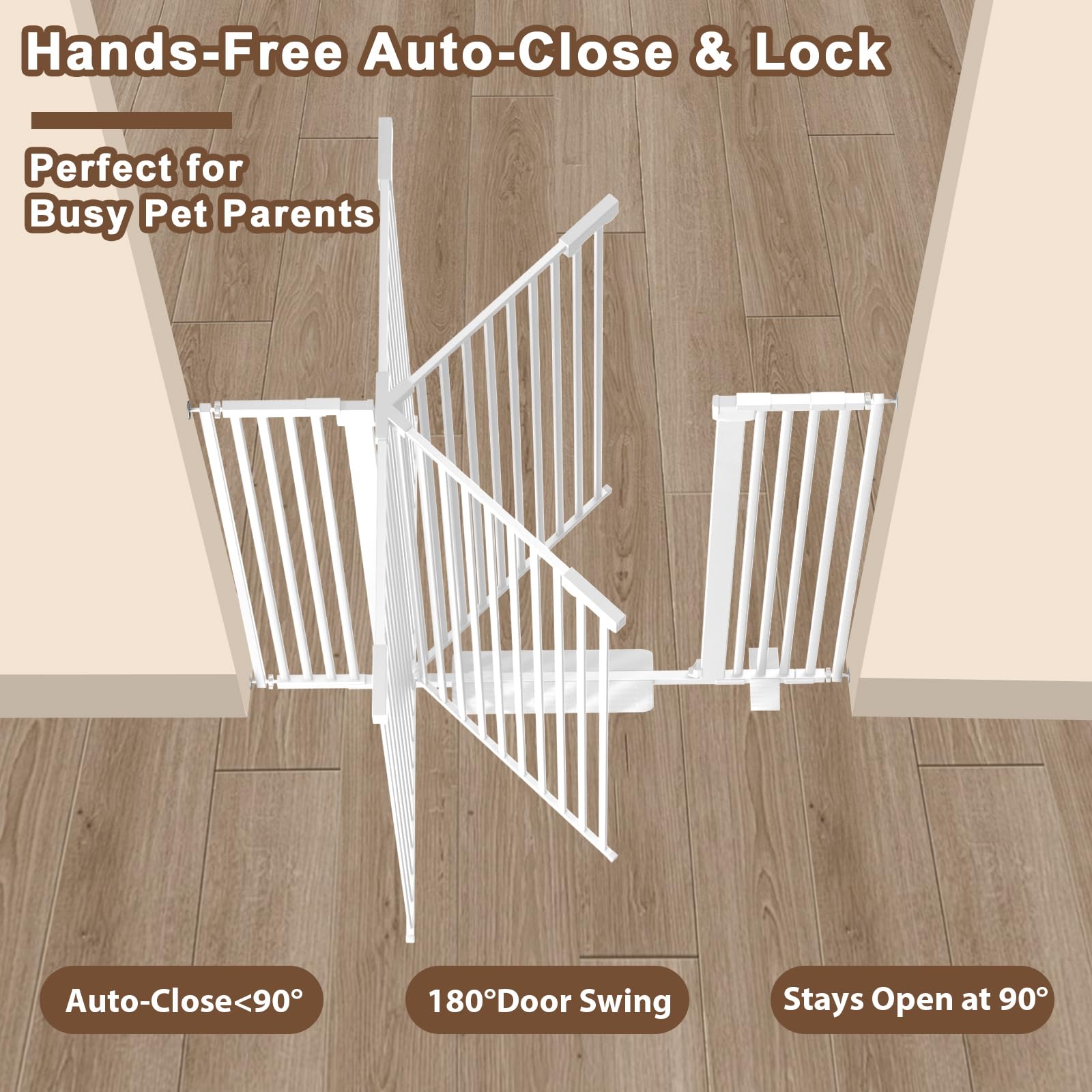 Amibud wide 30-to-49-inch opening fits versatile room openings