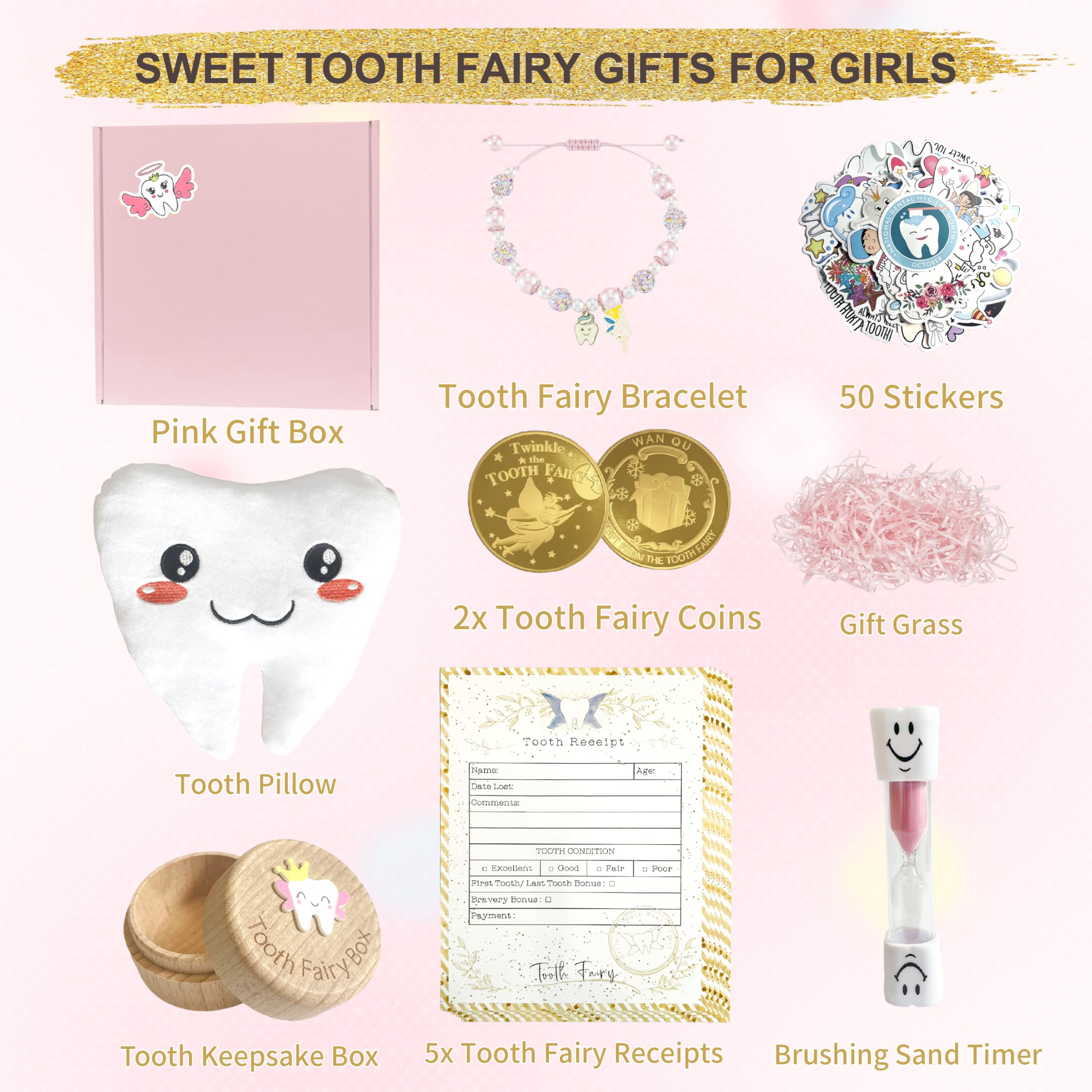 AMIDA tooth fairy box lid features a 3D tooth fairy design