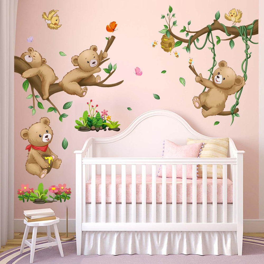 Amimagen Baby Animal Wall Stickers brighten kids' rooms with playful characters.