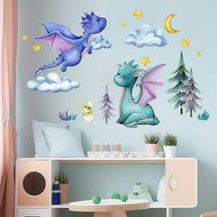 Amimagen Baby Bedroom decor waterproof wall stickers—remove without residue.
