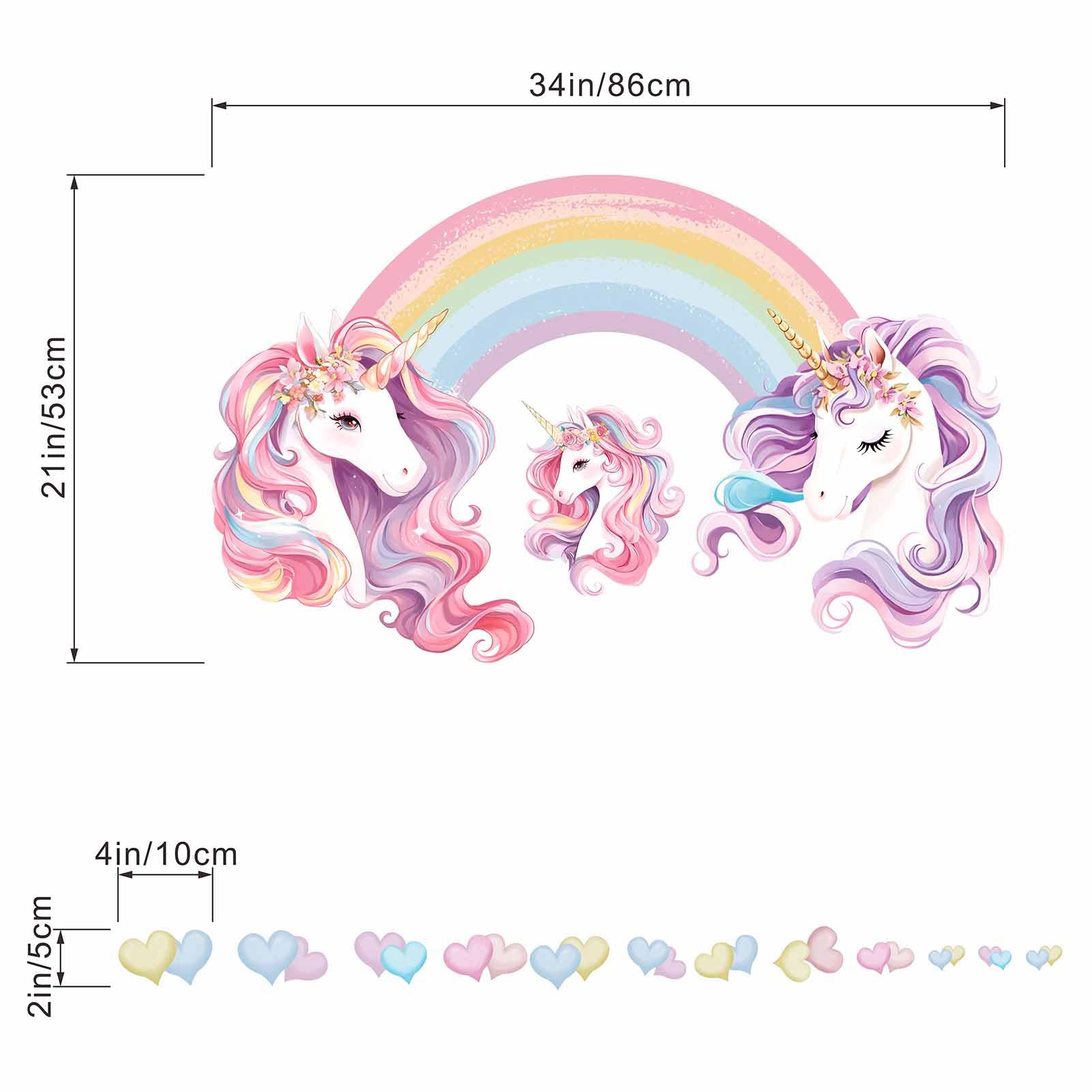 Amimagen baby room decor with unicorn wall stickers sparks imagination and wonder