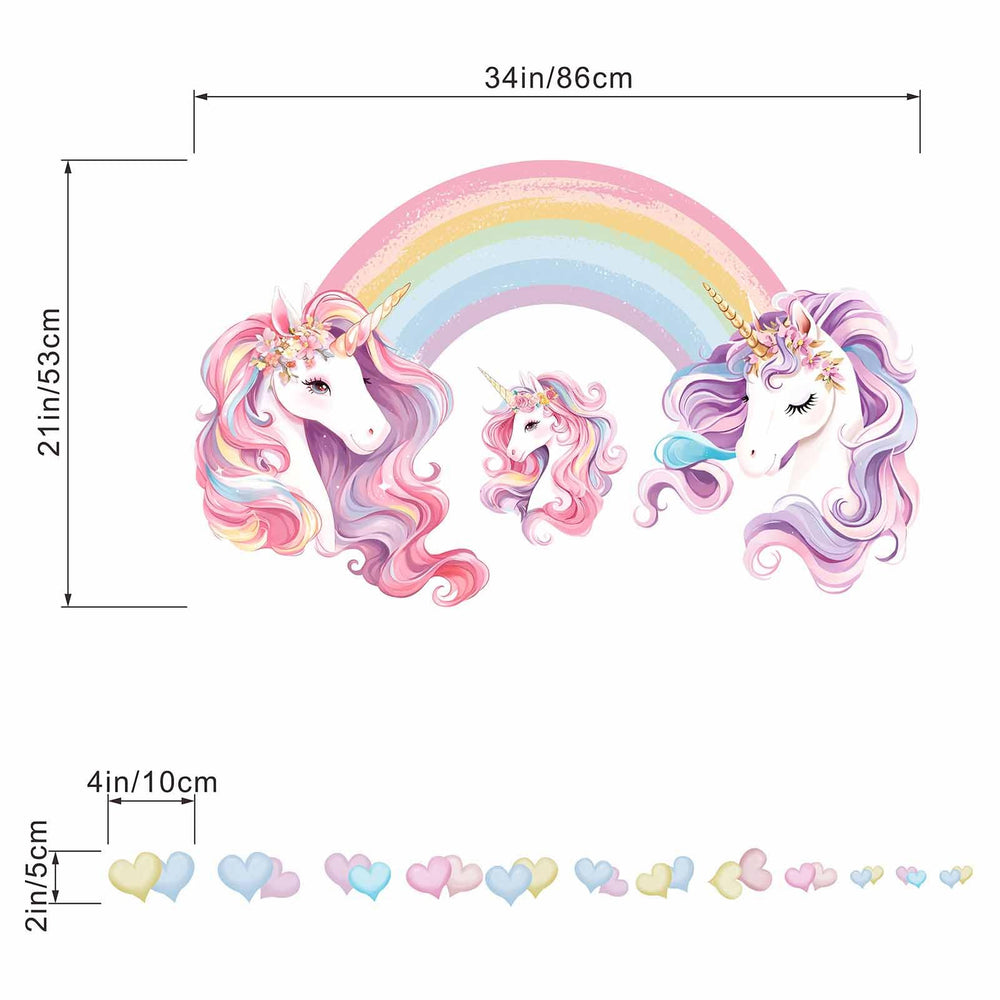 Amimagen baby room decor with unicorn wall stickers sparks imagination and wonder