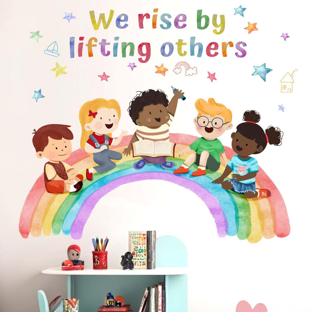 Amimagen classroom quotes wall stickers brighten classrooms with inspirational messages