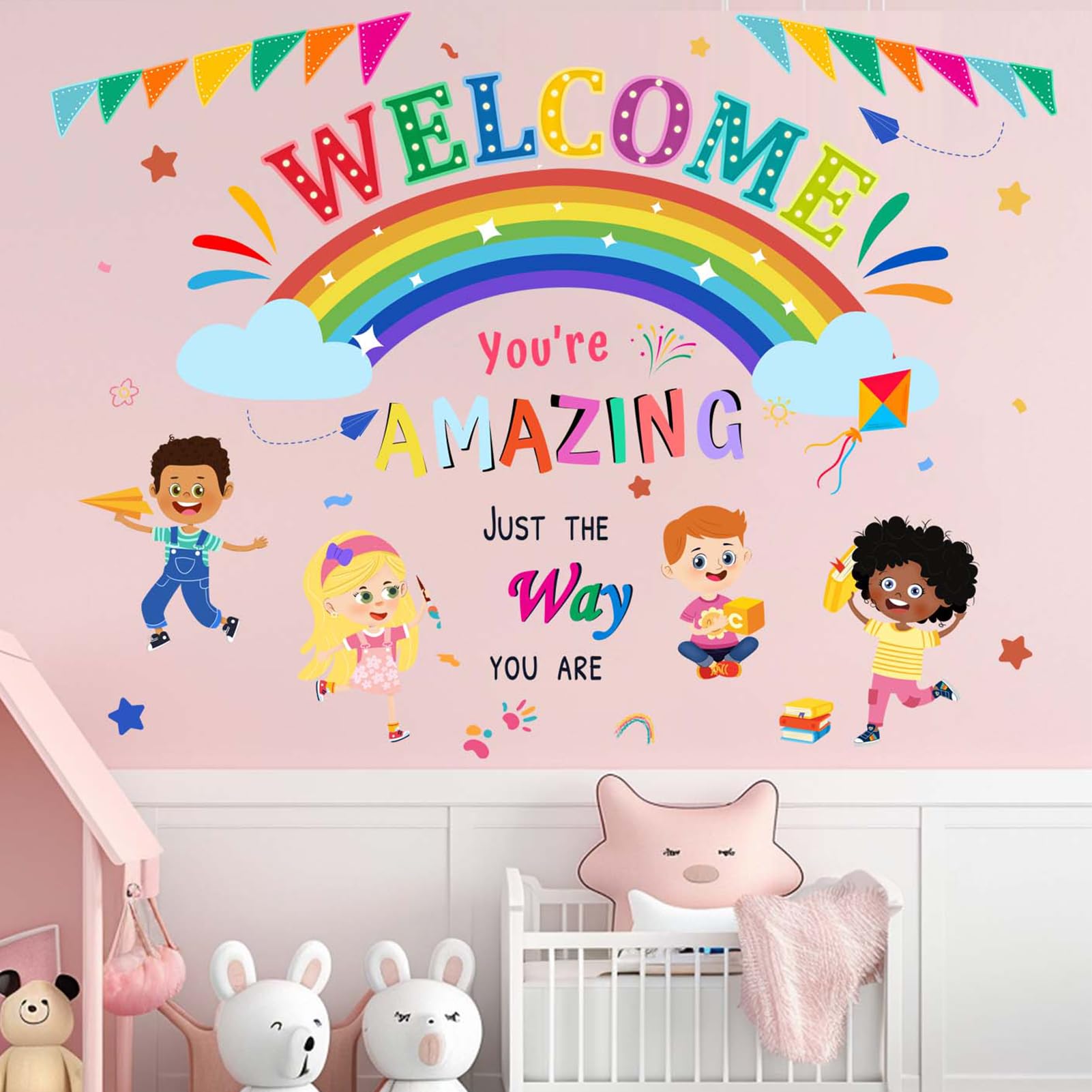 Amimagen classroom wall stickers durable, waterproof for busy classrooms