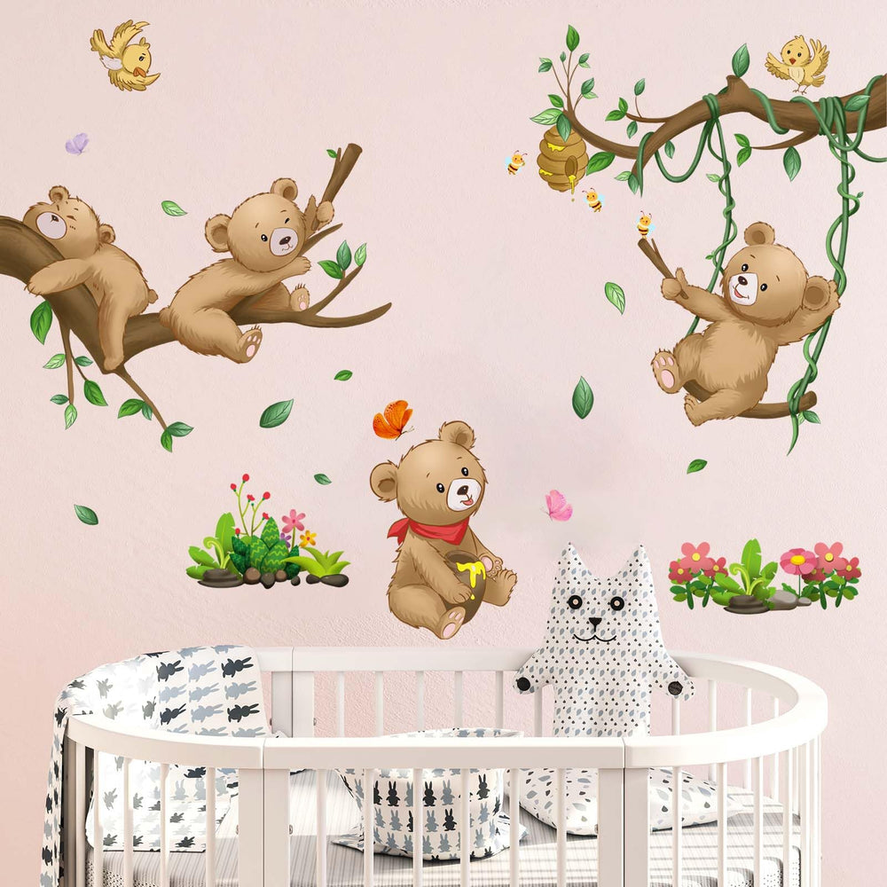 Amimagen Wall Decal Assembly shows easy DIY arrangement for a unique look.