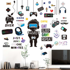 Amimagen Gamer wall stickers Eat Sleep Games design for kids' rooms