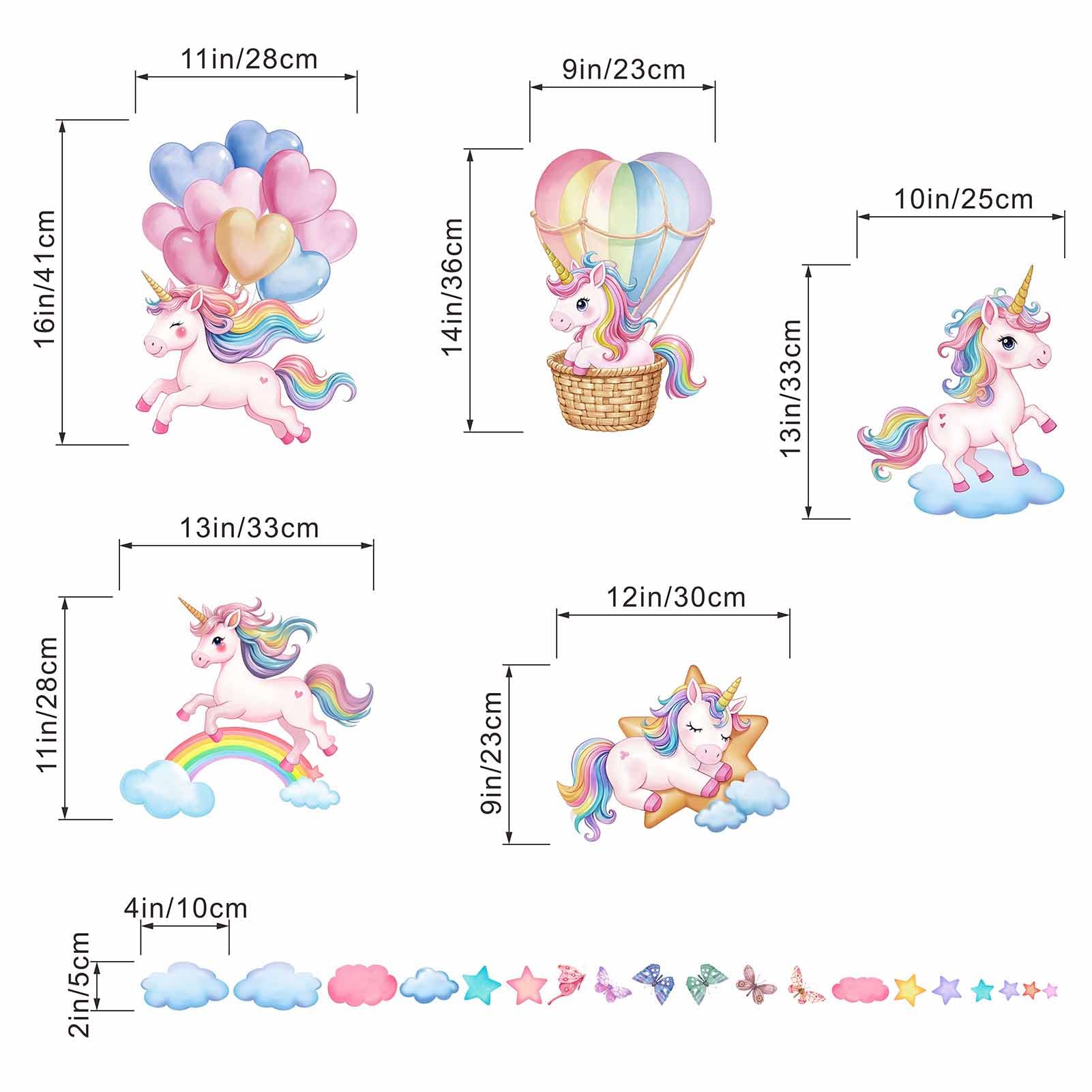 Amimagen hot air balloon wall sticker adds whimsy and color to kids rooms