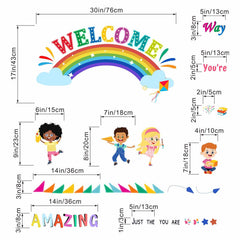 Amimagen inspirational quotes classroom wall decor enhances study spaces