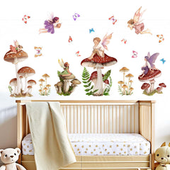 Amimagen butterfly accents on wall stickers add whimsy to nurseries and bedrooms.