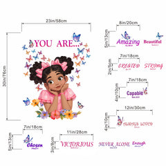Amimagen wall decal adds color without residue on smooth surfaces.