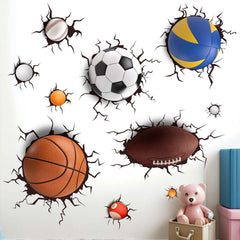 Amimagen nursery wall decor basketball brightens baby room with playful, soothing imagery.