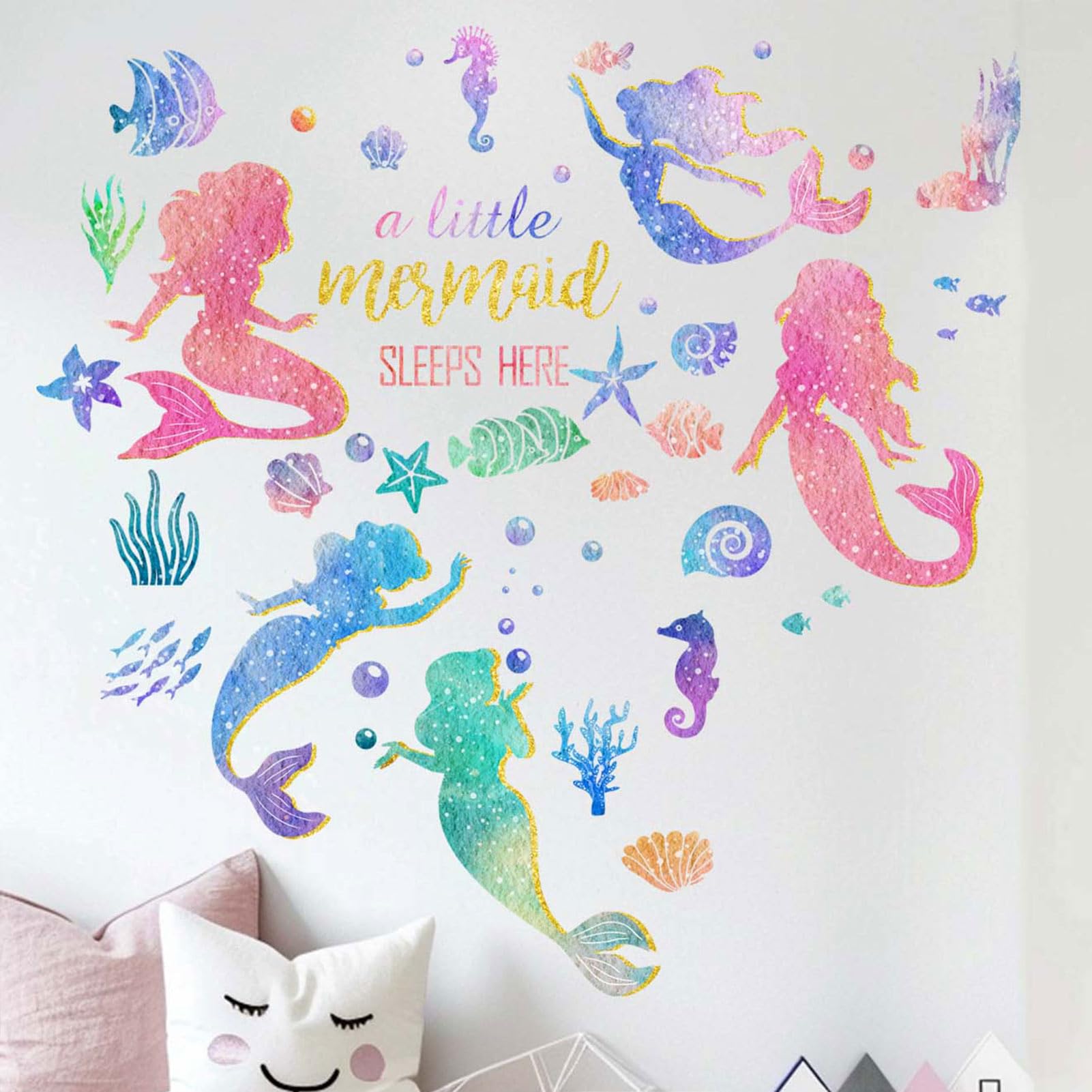 Amimagen nursery wall decor waterproof and durable for long-lasting use.