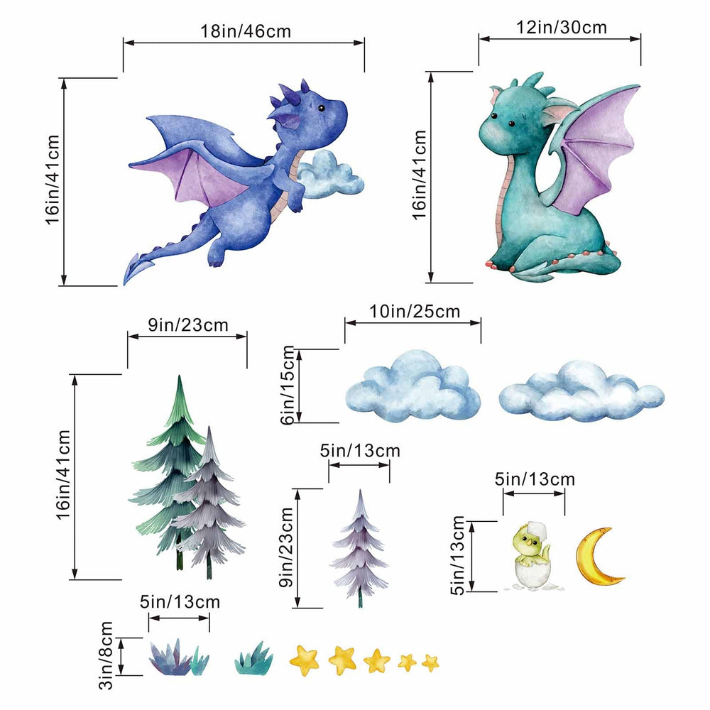 Amimagen Nursery Wall Stickers closeup—durable, waterproof decor for kids' rooms.