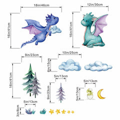 Amimagen Nursery Wall Stickers closeup—durable, waterproof decor for kids' rooms.
