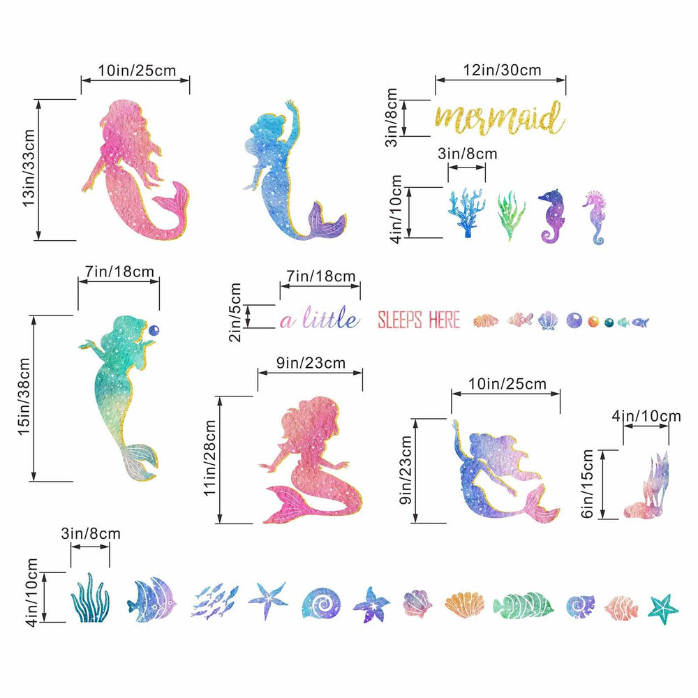 Amimagen ocean wall stickers easy to apply, providing quick room transformation.
