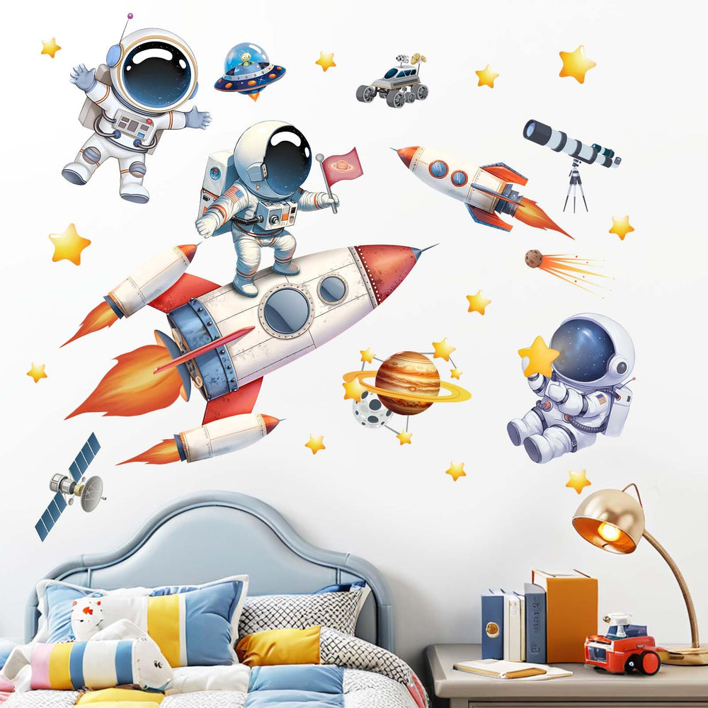 Amimagen space planets wall art sparks imaginative play in kids rooms.