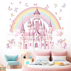 Amimagen Unicorn Fairy Tale wall decal enhances themed bedroom decor for storytelling moments