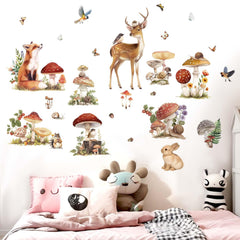 Amimagen woodland wall decal nursery wall art easy to apply with no residue