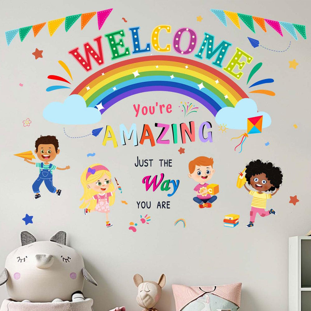 Amimagen You Are Amazing quotes wall stickers for reading corner, motivation-friendly decor