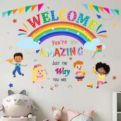 Amimagen You Are Amazing quotes wall stickers for reading corner, motivation-friendly decor