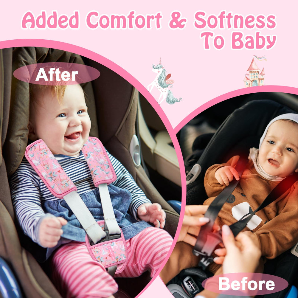 Amintiri Mermaid World stroller strap cover adds plush comfort on daily outings
