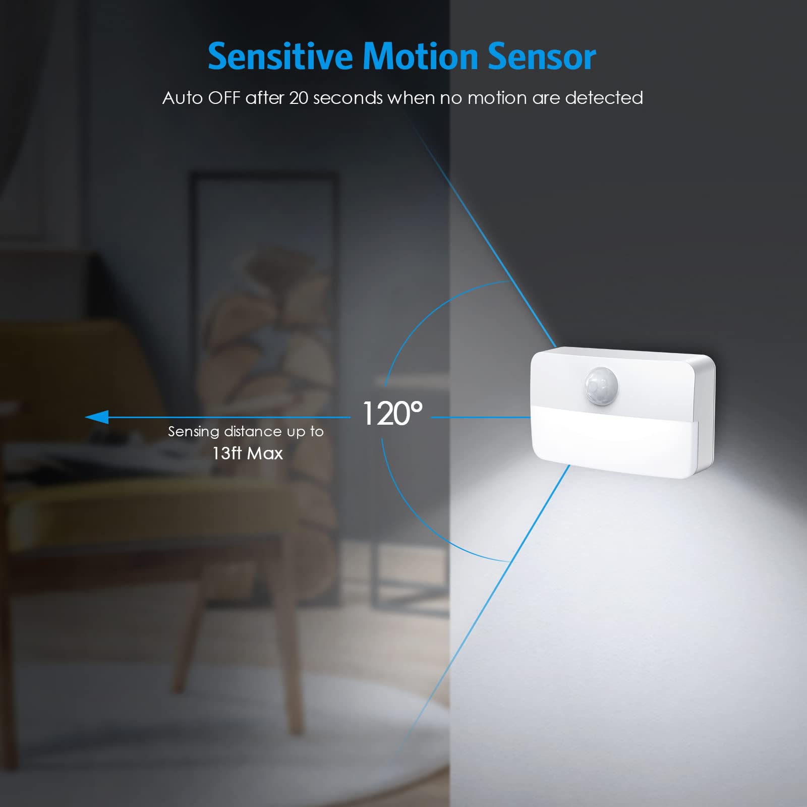 AMIR 6500K LED strip highlights bright, eye-friendly nighttime visibility.