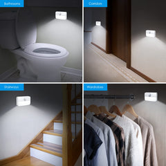 AMIR closet light motion-activated enables quick access with hands-free lighting in cabinets.