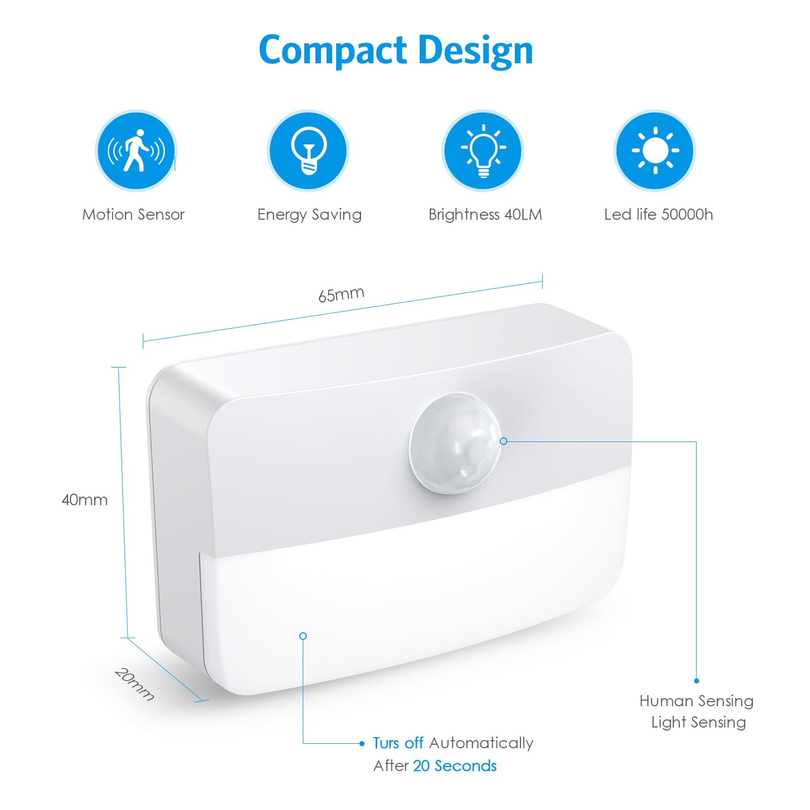 AMIR slim 2.5 x 1.5 inch profile fits compact spaces, easing placement.
