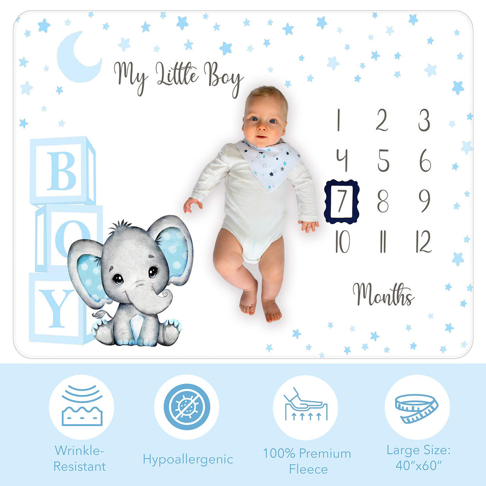 Amity Baby milestone frame left highlights monthly growth in photos