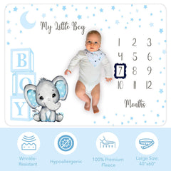 Amity Baby milestone frame left highlights monthly growth in photos