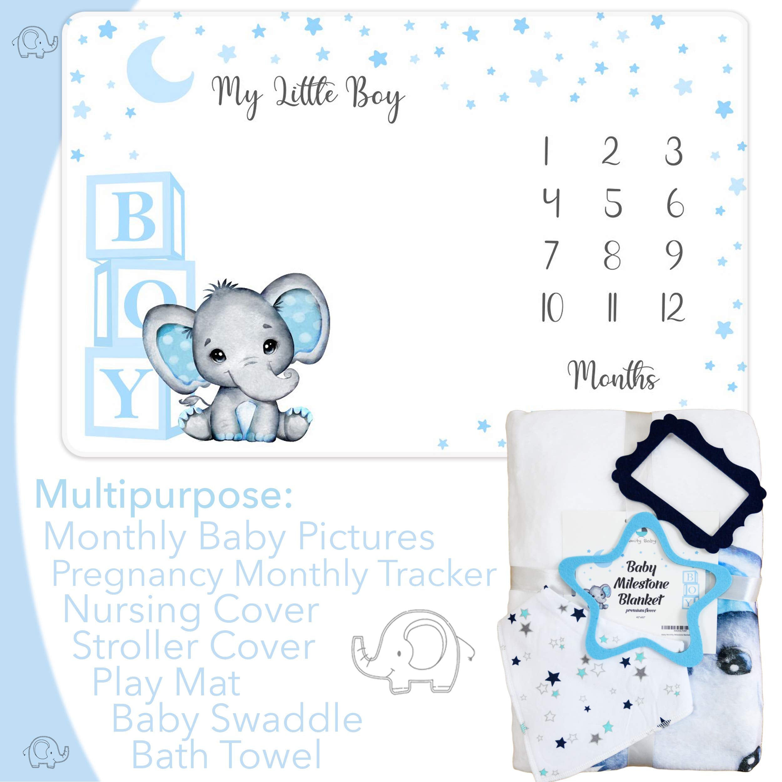 Amity Baby milestone frame right highlights monthly growth in photos