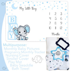 Amity Baby milestone frame right highlights monthly growth in photos
