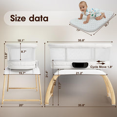 AMKE baby sleeper weighing mode to monitor baby's weight conveniently.
