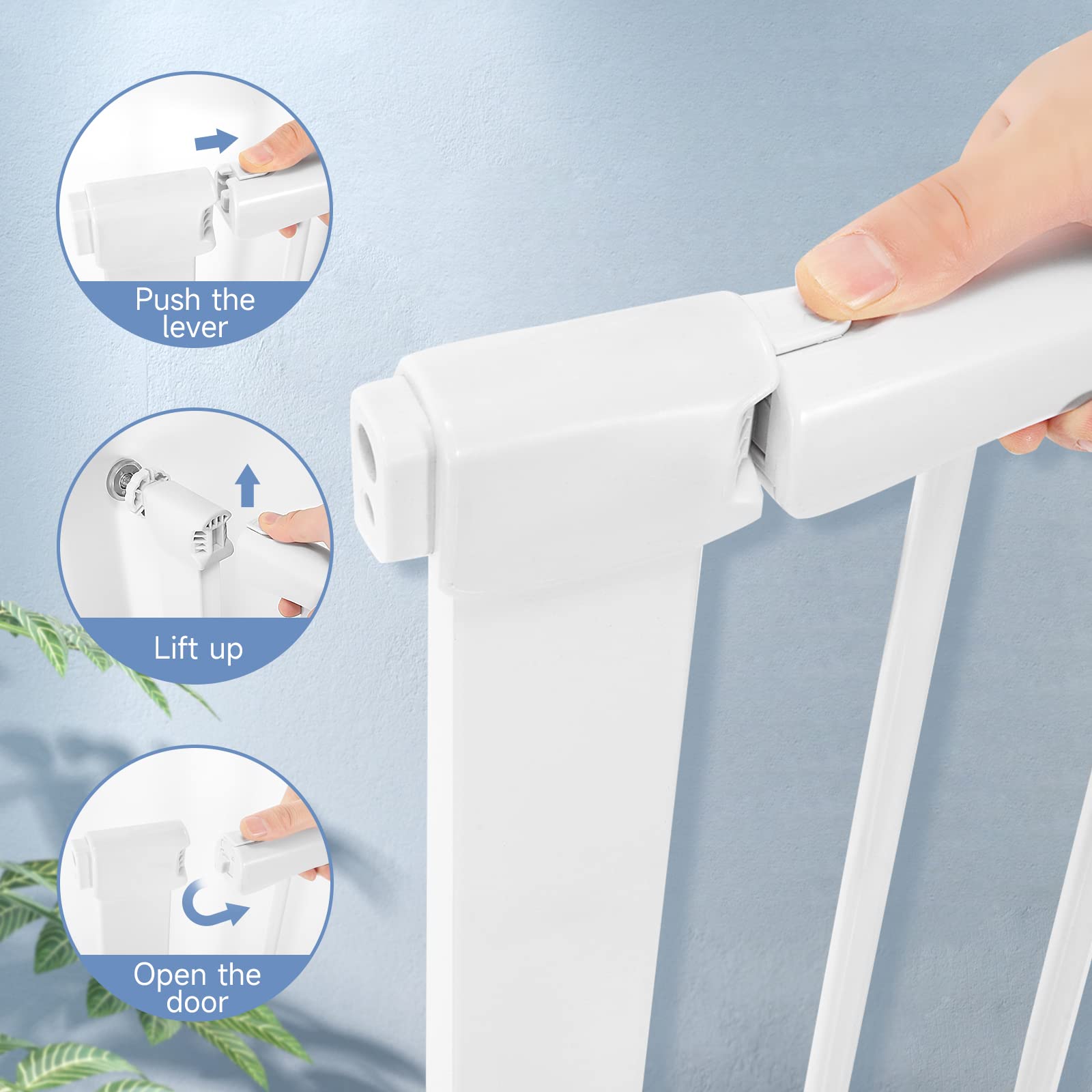 Amllirate stairs-gate-kids-pets versatile for stairs keeps children and pets safer.