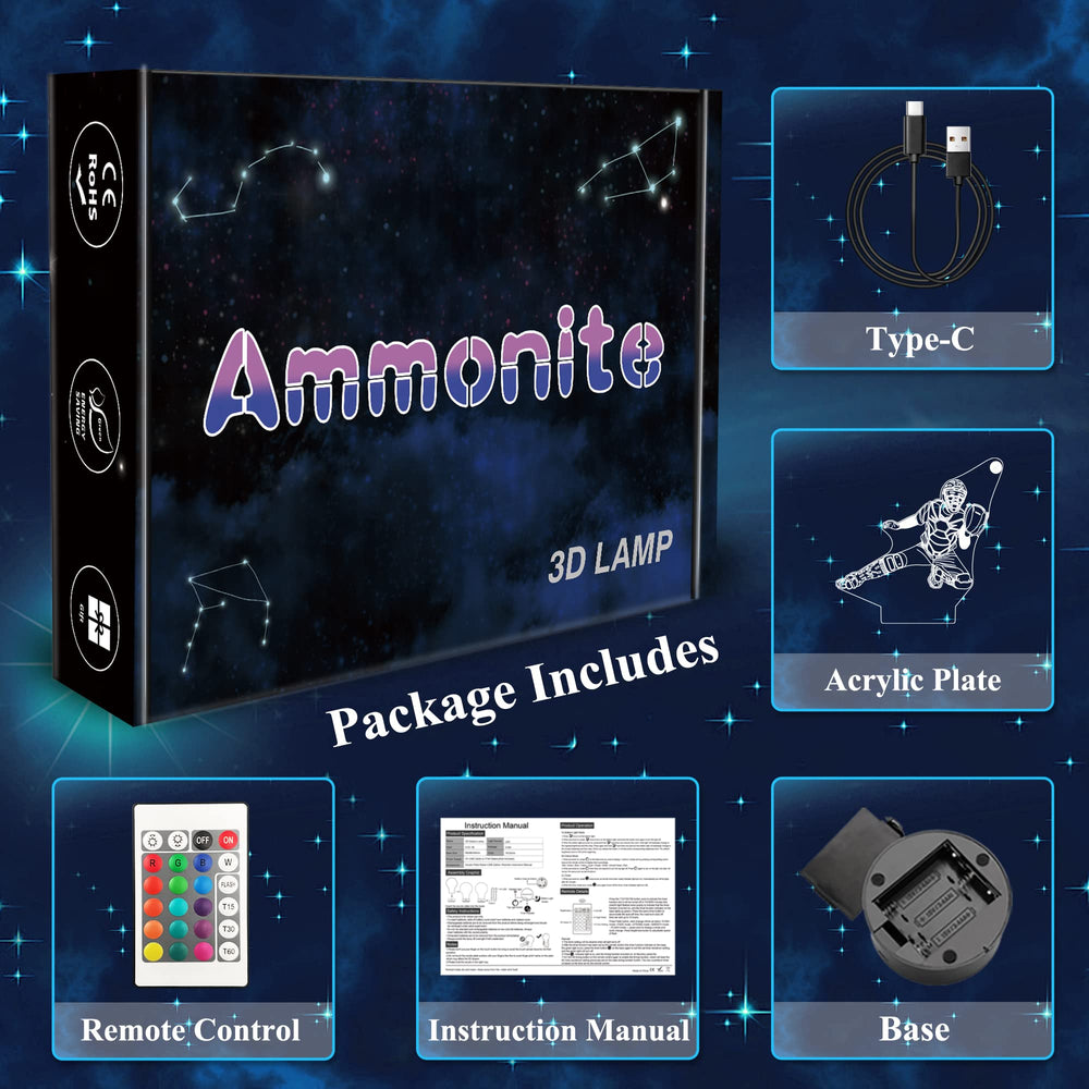Ammonite Baseball Catcher Night Light makes a thoughtful gift for kids