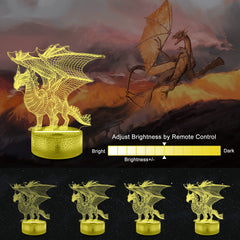 Ammonite Dragon Lamp dynamic modes add gentle glow to evenings.