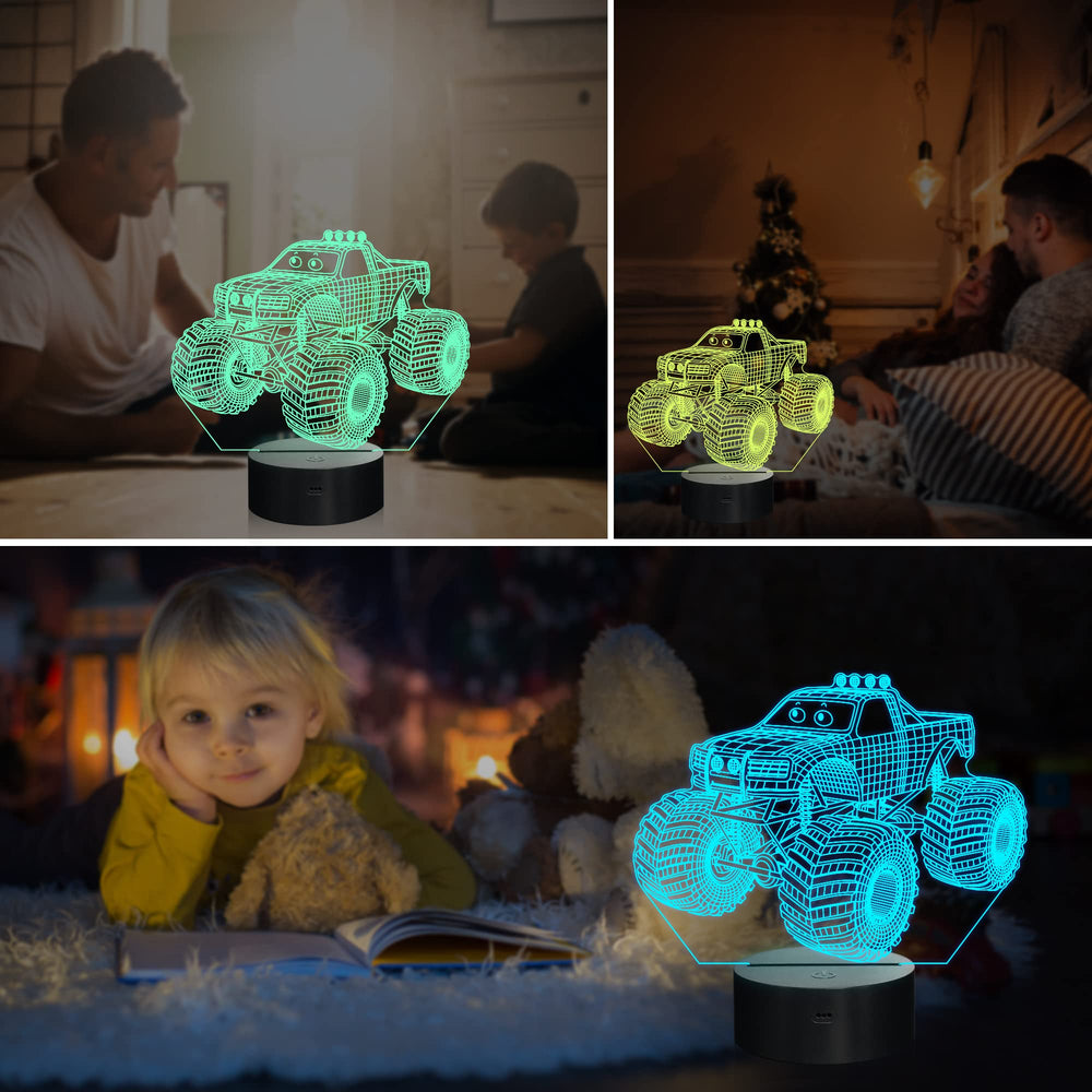 Ammonite Monster Trucks 16 colors provide versatile mood lighting