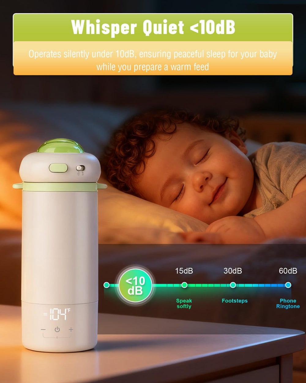 Ammsia bottle warmer with TDS detection checks water quality for safe heating