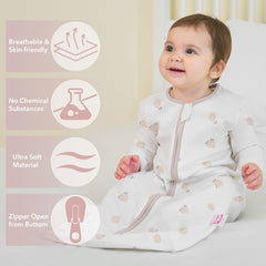 amo nenes cotton fabric close-up shows 100% cotton for skin-friendly comfort.
