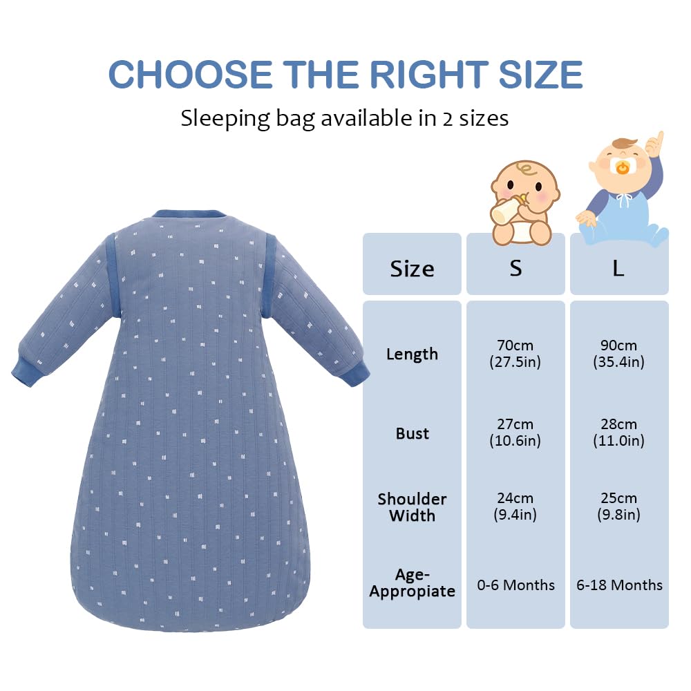 amo nenes sleeping bag blue-white stripes ideal for naps and travel