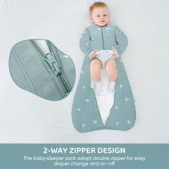amo nenes removable sleeves sleep sack shown mid usage with arms free