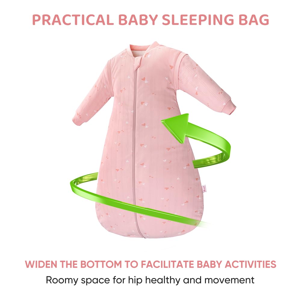 Amo Nenes sleep-sack-6-18m size image demonstrates room-to-grow comfort.