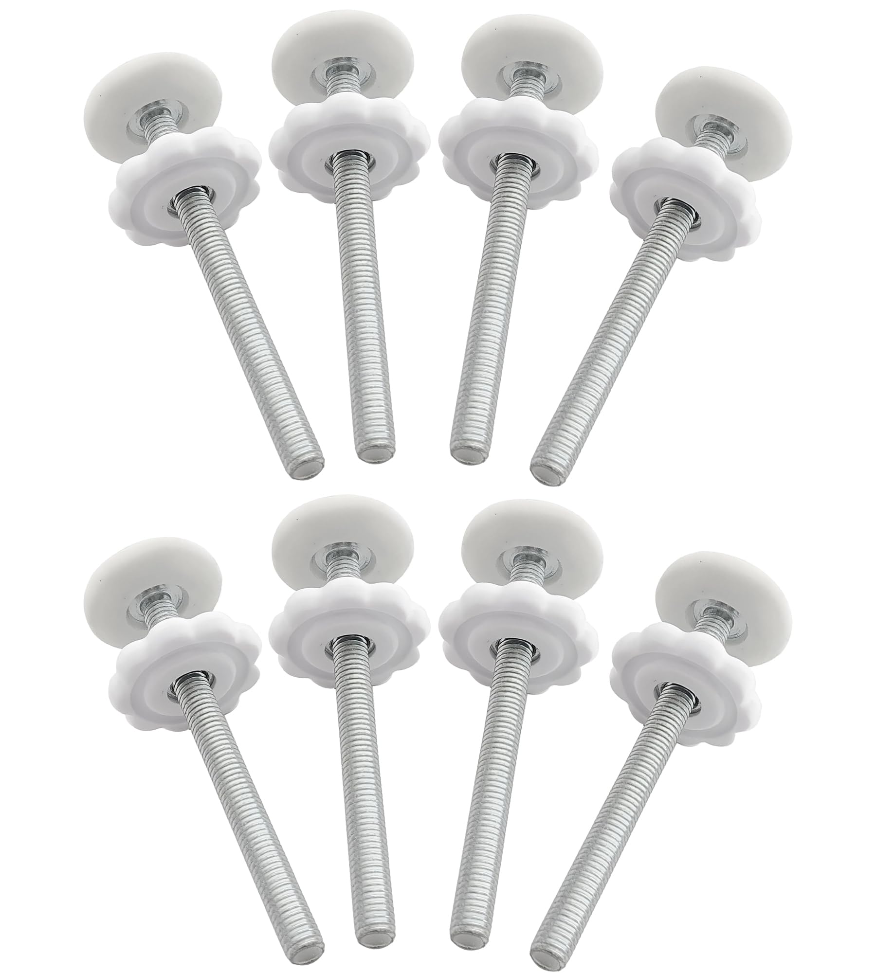 AMORBASE 8mm spindle rod, 9cm white, extend gate width securely.