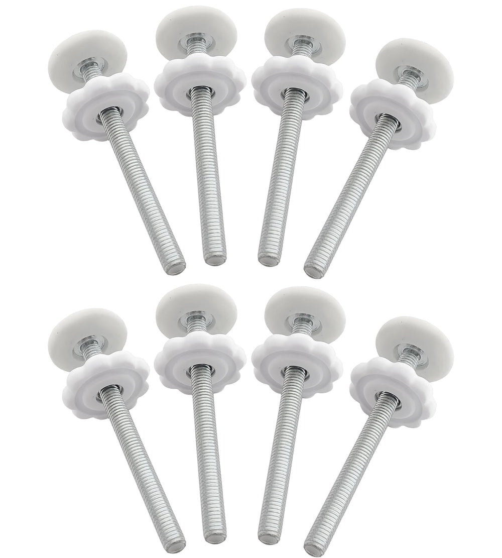 AMORBASE 8mm spindle rod, 9cm white, extend gate width securely.