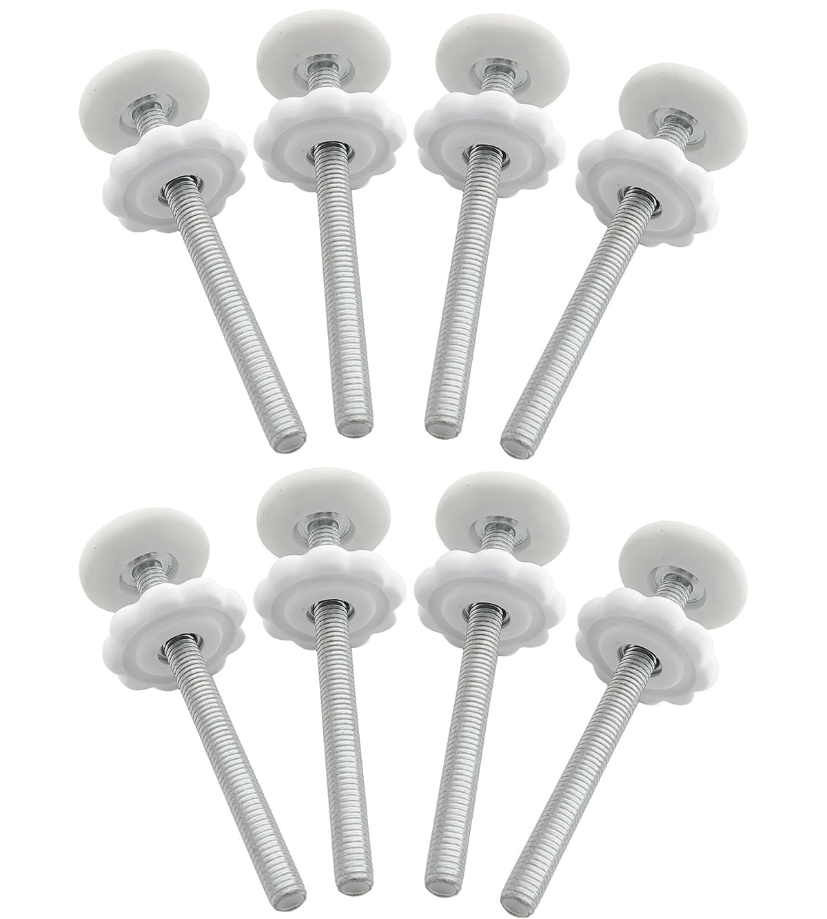 AMORBASE 8mm spindle rod, 9cm white, extend gate width securely.